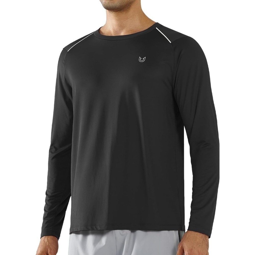 NORTHYARD Men's Long Sleeve Running Shirt Quick Dry Athletic XL